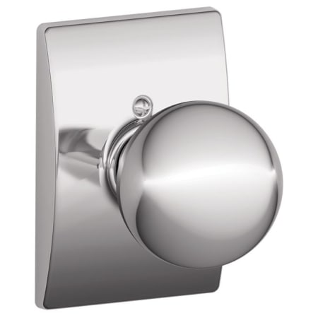A large image of the Schlage F170ORB-CEN Polished Chrome