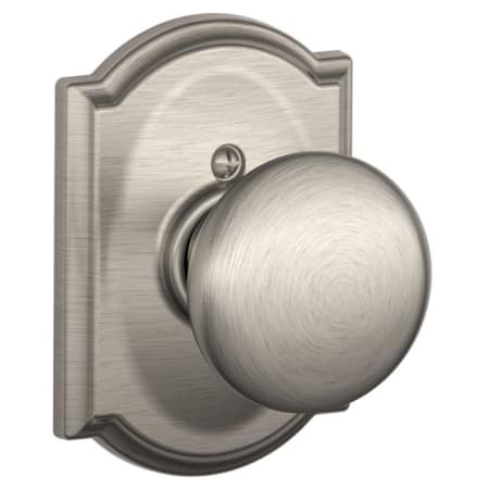 A large image of the Schlage F170-PLY-CAM Satin Nickel