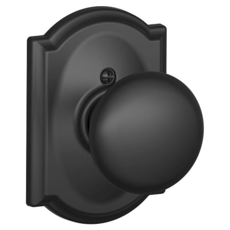 A large image of the Schlage F170-PLY-CAM Matte Black