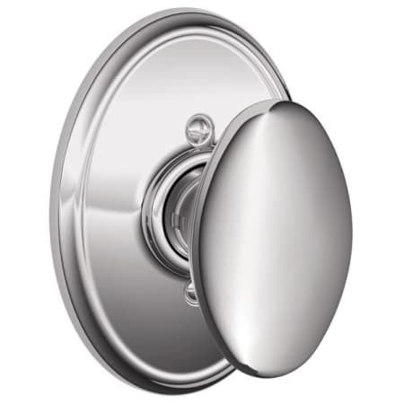 A large image of the Schlage F170-SIE-WKF Polished Chrome