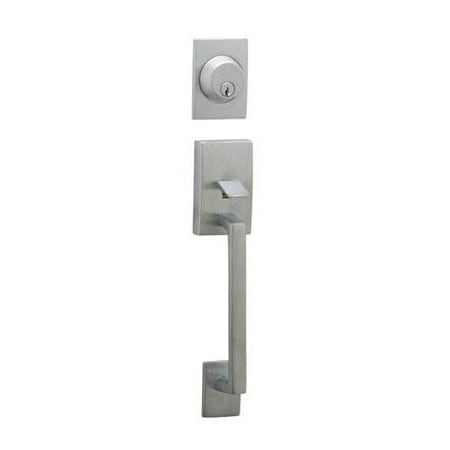 A large image of the Schlage F62-CEN-ELA Satin Chrome