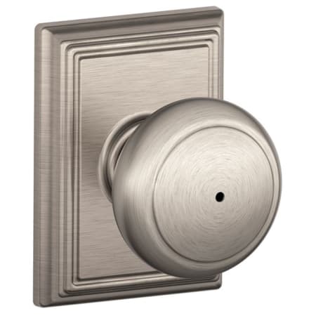 A large image of the Schlage F40-AND-ADD Satin Nickel