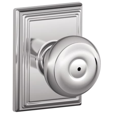 A large image of the Schlage F40-GEO-ADD Polished Chrome