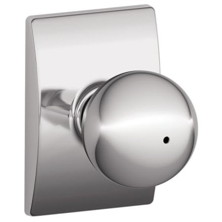 A large image of the Schlage F40-ORB-CEN Polished Chrome