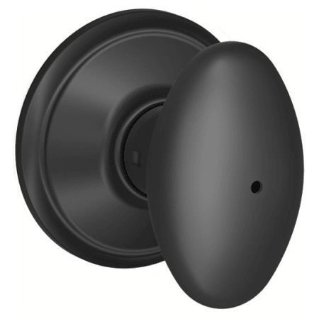 A large image of the Schlage F40-SIE Matte Black
