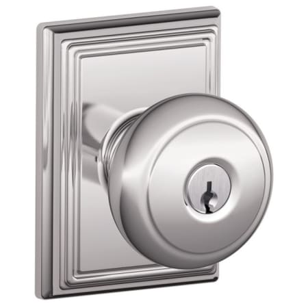 A large image of the Schlage F51-AND-ADD Polished Chrome