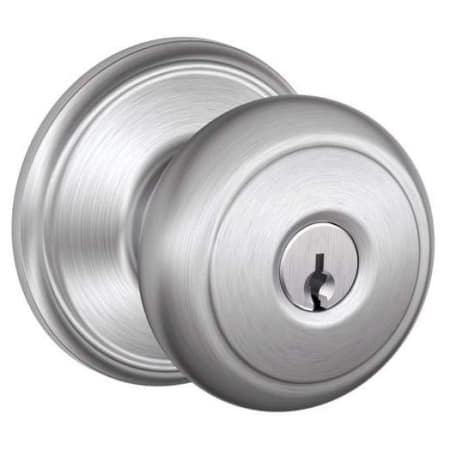 A large image of the Schlage F51-AND Satin Chrome