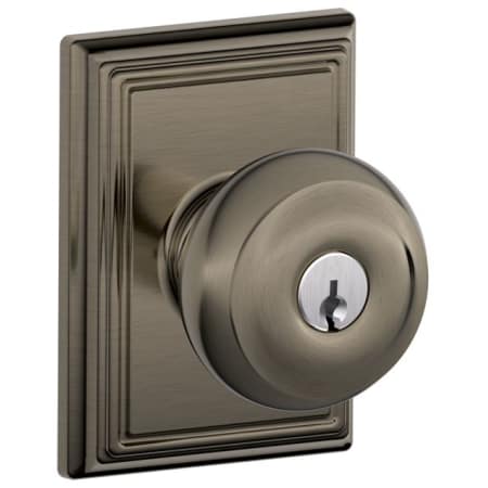 A large image of the Schlage F51-GEO-ADD Antique Pewter