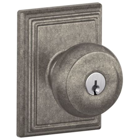 A large image of the Schlage F51-GEO-ADD Distressed Nickel