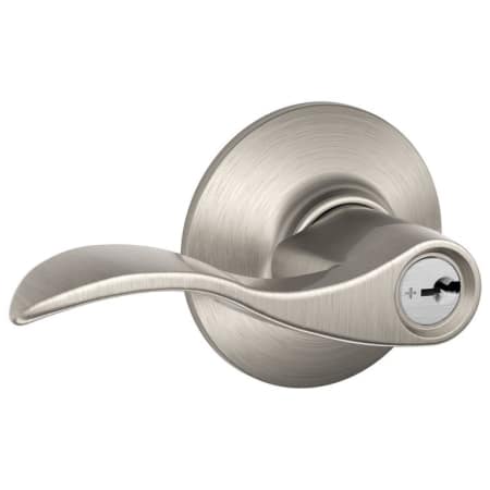 A large image of the Schlage F80-ACC-LH Satin Nickel