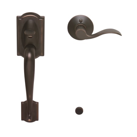 A large image of the Schlage FE285-CAM-ACC-LH Aged Bronze