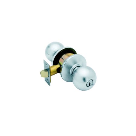 A large image of the Schlage A85PD-PLY Satin Chrome
