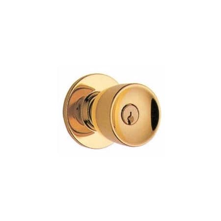 A large image of the Schlage D60PD-TUL Polished Brass