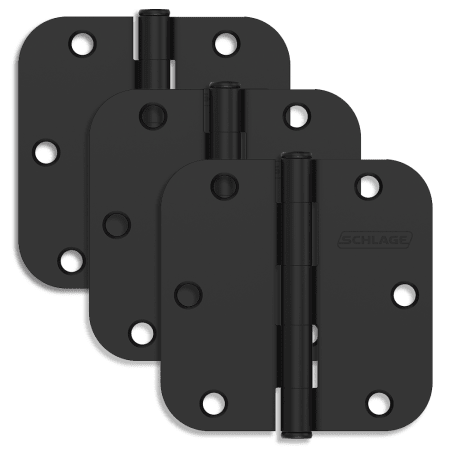 A large image of the Schlage 1011 Matte Black