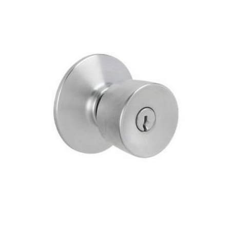 A large image of the Schlage F51-BEL Satin Chrome