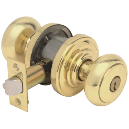 A large image of the Schlage FA51-AND Polished Brass