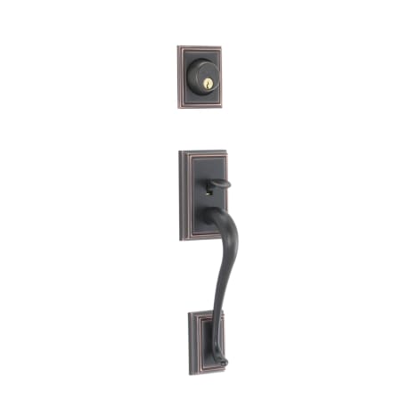 A large image of the Schlage F62-ADD-FLA-LH Aged Bronze