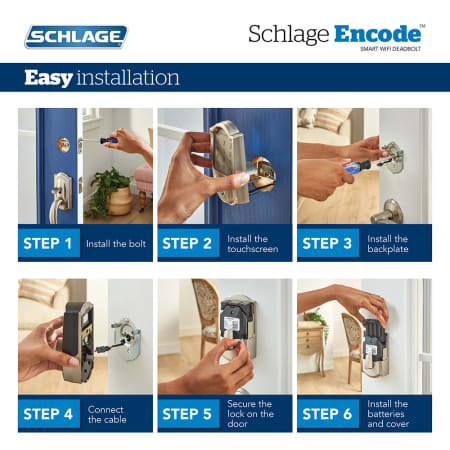A large image of the Schlage BE489WB-CAM Alternate View