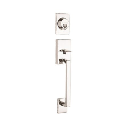 A large image of the Schlage F62-CEN-FLA-LH Satin Chrome
