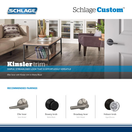 A large image of the Schlage FC172-NBK-KIN Alternate View