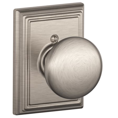 A large image of the Schlage F170-PLY-ADD Satin Nickel