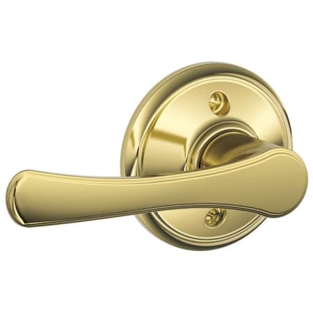 A large image of the Schlage F170-VLA Bright Brass