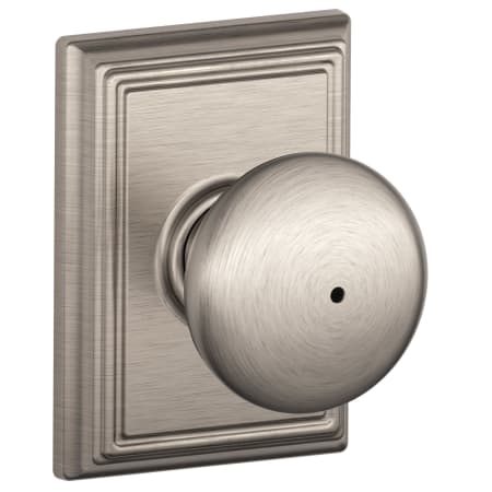 A large image of the Schlage F40-PLY-ADD Satin Nickel