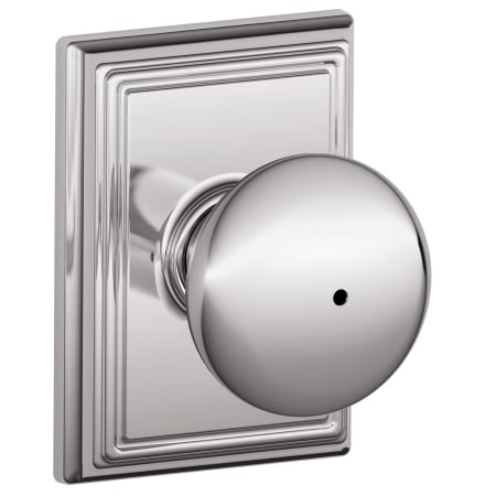 A large image of the Schlage F40-PLY-ADD Polished Chrome