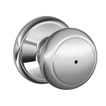 A large image of the Schlage F40-AND Satin Chrome