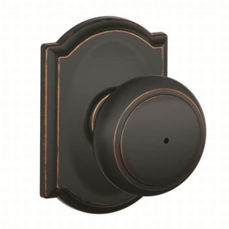 A large image of the Schlage F40-AND-CAM Aged Bronze