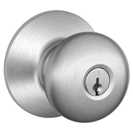 A large image of the Schlage F51-PLY Satin Chrome