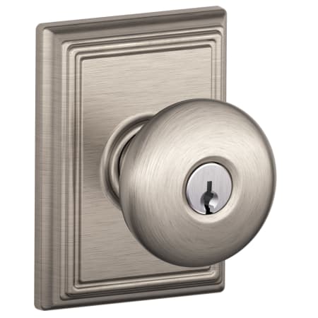 A large image of the Schlage F51A-PLY-ADD Satin Nickel