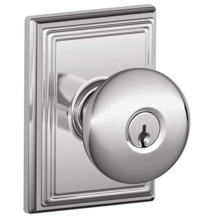 A large image of the Schlage F51A-PLY-ADD Polished Chrome