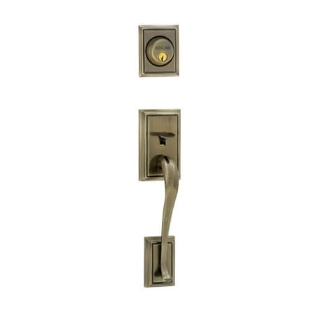 A large image of the Schlage F62-ADD-ACC-RH Antique Brass