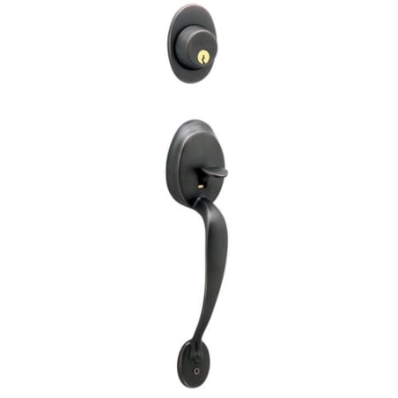 A large image of the Schlage F62-PLY-SIE Matte Black
