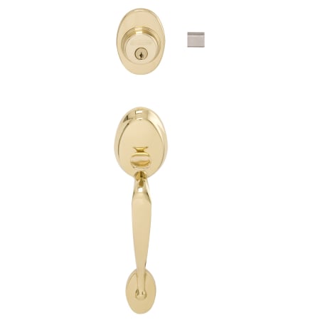 A large image of the Schlage F62-PLY-SIE Polished Brass