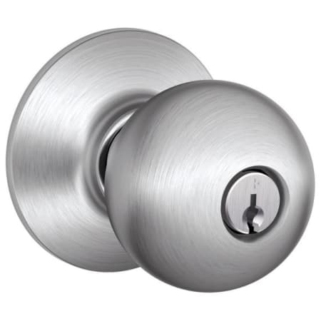 A large image of the Schlage F80-ORB Satin Chrome
