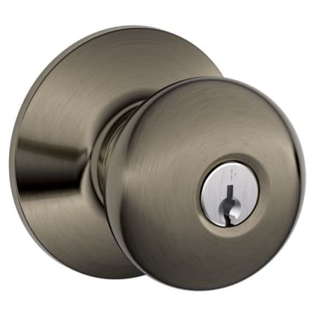 A large image of the Schlage F80-PLY Antique Pewter