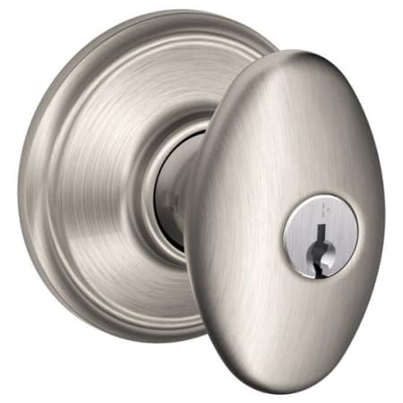 A large image of the Schlage F80-SIE Satin Nickel