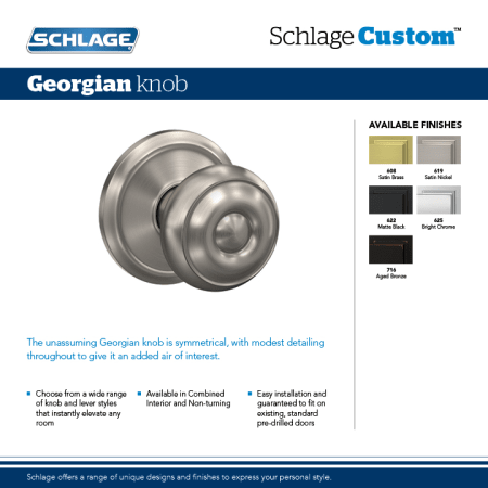 A large image of the Schlage FC21-GEO-ALD Alternate View