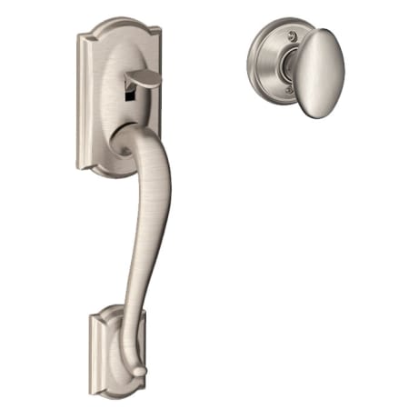 A large image of the Schlage FE285-CAM-SIE Satin Nickel