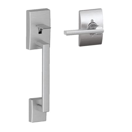 A large image of the Schlage FE285-CEN-LAT-CEN Satin Chrome