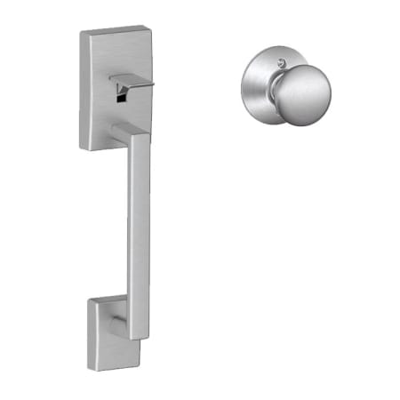 A large image of the Schlage FE285-CEN-PLY Satin Chrome