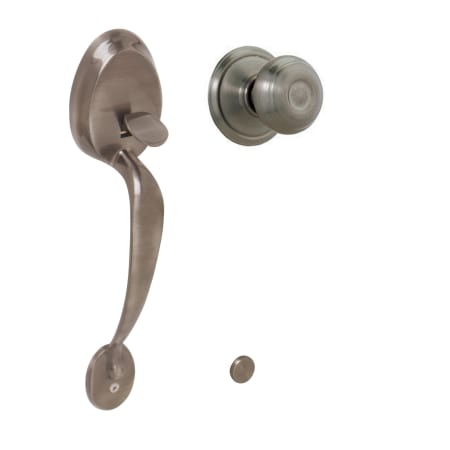 A large image of the Schlage FE285-PLY-GEO Antique Pewter