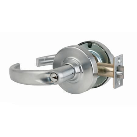 A large image of the Schlage ND50PD-SPA Satin Chrome