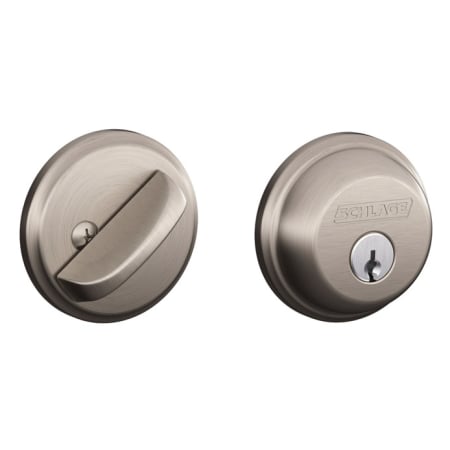 A large image of the Schlage B60 Satin Nickel
