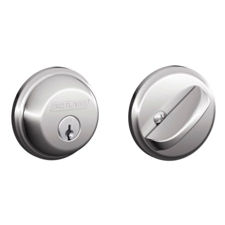 A large image of the Schlage B60 Polished Chrome