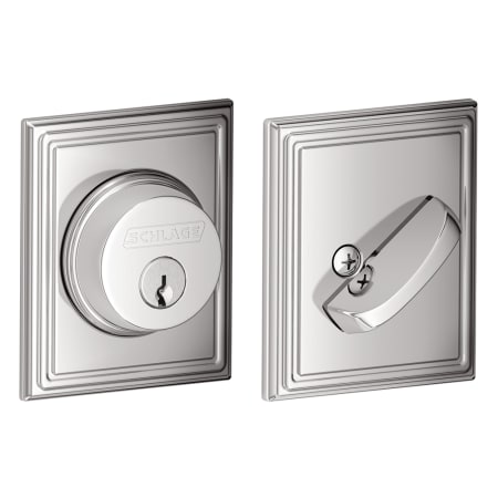 A large image of the Schlage B60N-ADD Polished Chrome