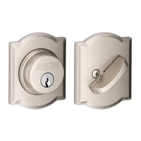 A large image of the Schlage B60N-CAM Satin Nickel