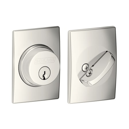 A large image of the Schlage B60N-CEN Polished Nickel